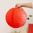 thumbnail image 4 of Paper Lanterns Red Paper Lanterns 30x30cm Traditional Solid Color Lampshade for Spring Courtyard Decoration 1Pcs JASKFLY, 4 of 8