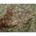 thumbnail image 4 of oneOone Silk Tabby Fabric Stripe & Square Geometric Â Printed Craft Fabric BTY 42 Inch Wide, 4 of 4