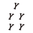 thumbnail image 2 of Transemion Durable And Rustproof Metal House Number Plaque For Stylish Door Decoration B17--Y 5Set, 2 of 6