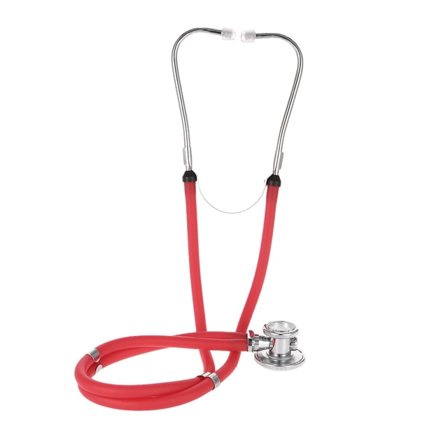 Professional Stethoscope Medical Double Dual Head Colorful Multifunctional Stethoscope Health Care Red