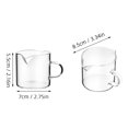 thumbnail image 2 of 2 Pcs Tasse de Lait Espresso Tasse Multifonction Tasse d'Eau Gobelet Transparent Pichet de Sirop de Café, 2 of 6