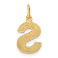 thumbnail image 3 of Diamond2Deal 14K Pendentif Initiale Lettre S en Satin Or Jaune pour Femmes, 3 of 6