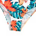 thumbnail image 3 of Women‘s High Waist Printed Three Piece Bikini With Mesh Cape Split Swimsuit, 3 of 7