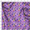 thumbnail image 4 of Soimoi Purple Rayon Fabric Circle & Triangle Geometric Decor Fabric Printed Yard 42 Inch Wide, 4 of 5