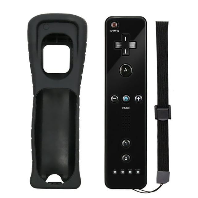 Transemion Wireless Gamepad For Nintendo Wii Not Easy To Tear Feel Good Experience Materials Remote Controller black
