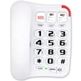 thumbnail image 1 of Home Landline Phone for Elderly - Big Button Corded House Phone with Speakerphone, Programmable Speed Dial, 1 of 4