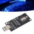 thumbnail image 1 of Ethernet  Adapter, NGFF M.2 KeyB to USB3.0 4G 5G WWAN Module with SIM Slot, Support for , WinCE, Linux, OS X, 1 of 7