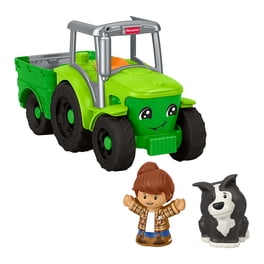 MOONTOY – 4 Véhicules Friction Tracteur, Bulldozer, Bétonnière Et Camion, Pour Enfants 1-3 Ans, Sans BPA, Cadeau éducatif