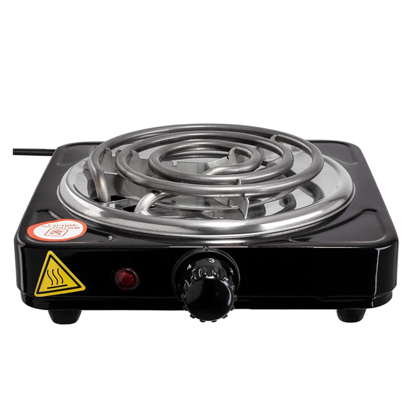 2025 New Electric Countertop Burner, Single Stove, 1000W Induction Cooktop, Portable Electric Hot Plate, 5 Level Adjustable Temperature Control Cooking Ranges for Home Dorm Camping Cooking