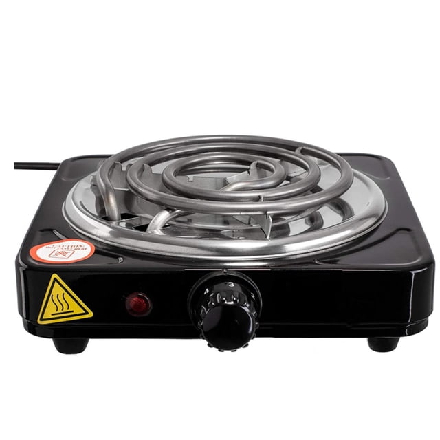 Hbdhejl Burner Cooktop Compact And Portable Adjustable Temperature Hot Plate 1000(W) Stainless