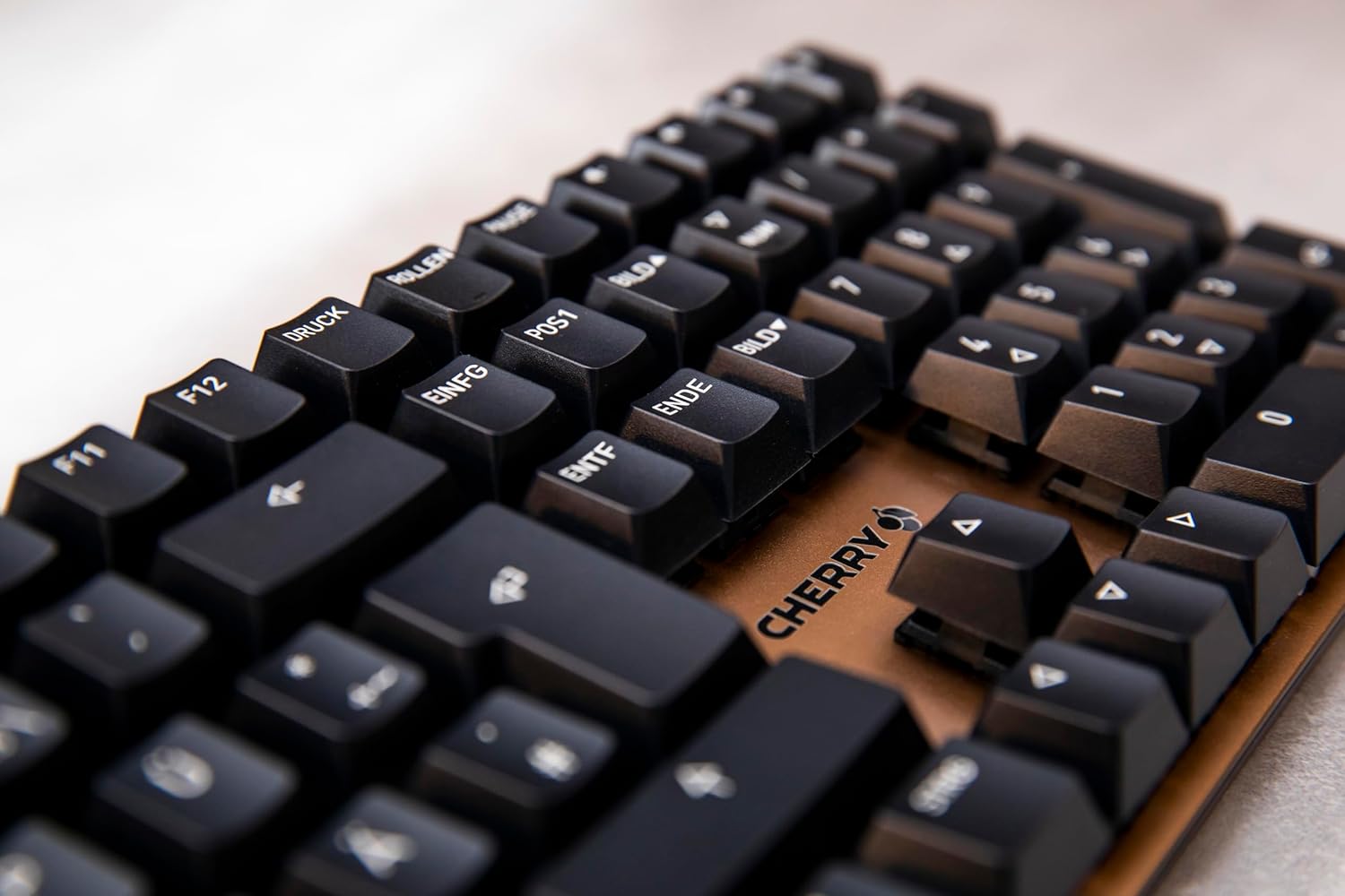 Cherry KC 200 MX Mechanical Office Keyboard with New MX2A switches Black/Bronze