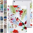 thumbnail image 1 of DuraSafe Cases iPad PRO 12.9 Inch 4th 5th 6th [ Pro 12.9 4 5 6 ] MY3K2LL/A MY3J2LL/A MY2H2LL/A MY2J2LL/A TriFold Printed PC Lightweight Protective Clear Back Cover - Birds & Flowers, 1 of 8
