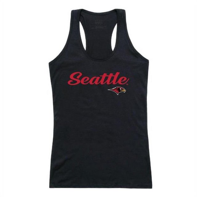 W Republic 557-378-BLK-02 Débardeur Seattle University Script pour Femme&44; Noir - Moyen