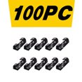 thumbnail image 1 of Agiferg Black 100pc self-adhesive desktop cable organizer fixing clamp, 1 of 1