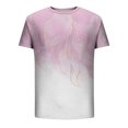 thumbnail image 5 of HKEJIAOI Mens Spring Summer Casual Sports Color Block Raglan Sleeves Round Neck T Shirt, 5 of 5