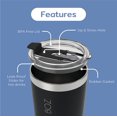 thumbnail image 4 of BOZ Gobelet en Acier Inoxydable avec Paille (22oz) Sans BPA, Isolation à Double Paroi sous Vide (Bleu), 4 of 4
