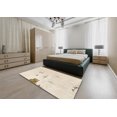 thumbnail image 4 of Ahgly Company Indoor Rectangle Abstract Wheat Beige Abstract Area Rugs, 2' x 4', 4 of 6