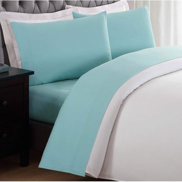 Laura Hart Kids Solid Turquoise Twin Sheet Set