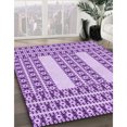 thumbnail image 3 of Ahgly Tapis Rectangulaire Lavable en Machine Intérieur Transitionnel Fleur Rose, 3 Pieds x 5 Pieds, 3 of 7