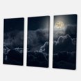 thumbnail image 3 of Designart Cloudy Full Moon Night Canvas Wall Art, 3 of 4
