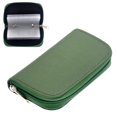 thumbnail image 1 of KAKOWELY Étui Porte-Mémoire Portable 22 Emplacements SD SDHC MMC CF Micro SD Étui Porte-Mémoire Pochette Sac de Rangement à Fermeture à Glissière Protecteur (Vert) 4.53"X2.76"X0.79 Pouces, 1 of 4