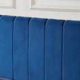 thumbnail image 4 of Velets Oliver Queen Size Lift Up Bed Frame Storage Platform Bed with Wingback Headboard Upholstered Bed Frame, Velvet Fabric with Hydraulic Support Bars, Blue, 4 of 5