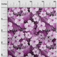 thumbnail image 2 of oneOone Tissu Polyester Spandex Violet Floral Tropical Matériel de Robe Tissu Imprimé Tissu au Mètre 56 Pouces de Large, 2 of 4