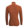thumbnail image 5 of hoksml Women's Turtleneck Sweater Base Solid Color Slim Fit Knit Pullover Fashion Soft Layering Essential for Winter, 5 of 5