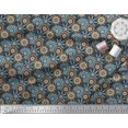 thumbnail image 2 of Soimoi Cotton Poplin Fabric Circle & Mandala Decor Fabric Printed Yard 56 Inch Wide, 2 of 3