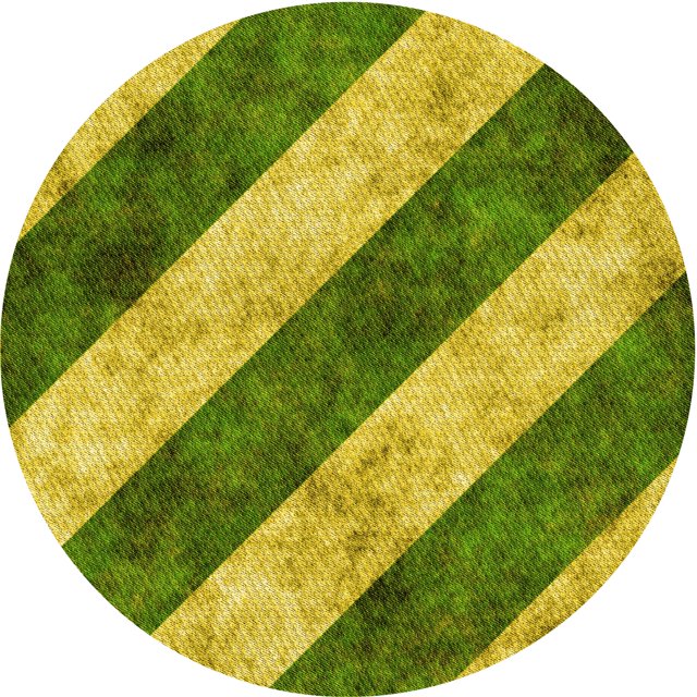 Ahgly Company Tapis de Zone Rond d'Intérieur Lavable à la Machine, Style Transitionnel, Brun Doré Jaune, 6 Pieds Rond