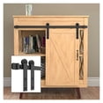 thumbnail image 1 of 24-82 Inch Super Mini Cabinet Sliding Barn Door Hardware Kit, Tracks Rollers For Tv Stand Closet Window Wide Door Panel ,Easy to Install, 1 of 6