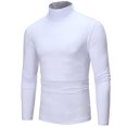 thumbnail image 4 of Chemisier à Manches pour Homme Ajusté Chemise Habillée pour Homme Ajustée sous-Couche Uni Extensible à Boutons Chemises à Manches Courtes pour Homme Haut Col Roulé Longue Chemise Habillée Colorée Coupe Athlétique pour Homme Chemisier pour Homme, 4 of 6