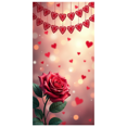 thumbnail image 1 of Heart Balloons Backdrop Background Wall Banner Valentines Day Party Decorations Romantic Celebration Event Decor Wedding Photography Prop, 1 of 4