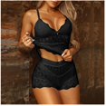 thumbnail image 2 of Birdeem Ensemble de Pyjama Aguichant en Dentelle avec Nœud pour Femmes, 2 of 12