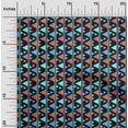 thumbnail image 2 of oneOone Rayon Black Fabric Geometric Sewing Material Print Fabric By The Yard 56 Inch Wide, 2 of 4