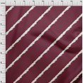 thumbnail image 4 of oneOone Polyester Spandex Maroon Fabric Stripe Sewing Material Print Fabric By The Yard 56 Inch Wide, 4 of 5