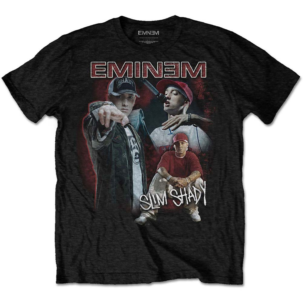 Eminem Men's Shady Homage Slim Fit T-shirt Small Black