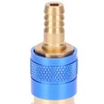 thumbnail image 4 of Quick Connector Fitting Solid Brass Quick Connector Quick Hose Connector Fitting Water Cooled Tig Welding For MIG TIG Welder Torch Blue, 4 of 8