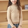 thumbnail image 2 of Posijego Girls Turtleneck Sweaters Ribbed Knit Long Sleeve Sweater T-Shirts Winter Slim Basic Tee Tops for Little Girls, 2 of 7