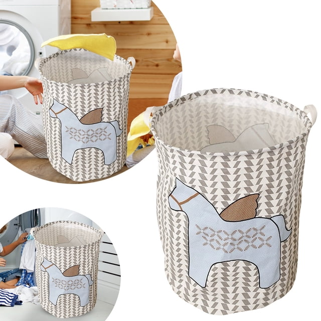 Hearth & Gear Patterned Linen Laundry Hamper Without Lid Large Open Top Stylish And Breathable Fabric For Bedroom Or Bathroom Easy And Durable Design Laundry Clean And Laundry Rolling Laundry with
