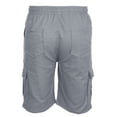thumbnail image 5 of Men's Cargo Shorts Plus Size Big and Tall Cargo Shorts Multi-Pockets Relaxed Summer Drawstring Beach Shorts Pants, 5 of 5