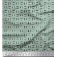 thumbnail image 1 of Soimoi Poly Georgette Fabric Geometric Small Print Fabric by Yard 42 Inch Wide, 1 of 3