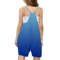 thumbnail image 3 of Plebaso Girls Summer Sleeveless Casual Solid Color Romper Spaghetti Strap Shorts Jumpsuit With Pockets, 3 of 6