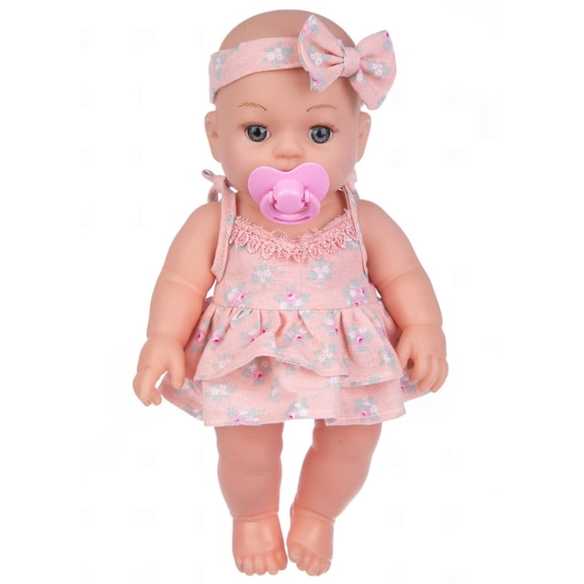 Poupée Blanche Rebirth Vinyle Silicone Jouet Nouveau-Né Cadeau 12 Pouces Simulation Réaliste Fait Main Poupées Bébé Reborn