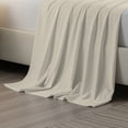 thumbnail image 2 of 100% Cotton Percale Single Flat Bedsheet Cool & Crisp Twin Ivory by Color Sense, 2 of 13