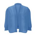 thumbnail image 4 of Erwazi Cardigans Courts pour Femmes Manches 3/4 Automne Tendance Ouvert Léger Cardigans Courts, 4 of 7