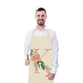 thumbnail image 3 of WIFKLSIIPG English Letter Rose Series Linen Apron for Adults and Children's Kitchen Fouling Apron, 3 of 5