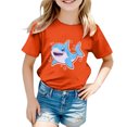 thumbnail image 1 of TZEWGL Tees For Child Cute Graphic Short Sleeve Ocean Print Clothes For Toddlers size 8-9T, 1 of 3