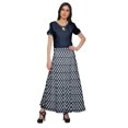 thumbnail image 2 of Moomaya Jupe Longue Imprimée en Rayonne pour Femmes Grande Taille, Jupe Maxi à Taille Nouée, 2 of 6