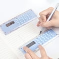 thumbnail image 4 of Chmadoxn Calculatrice Règle de 6 Pouces avec Opérations de Mathématiques de Base Outils de Mesure Règle Standard pour École Bureau Usage Domestique Règle en Plastique Calculatrice, 4 of 6